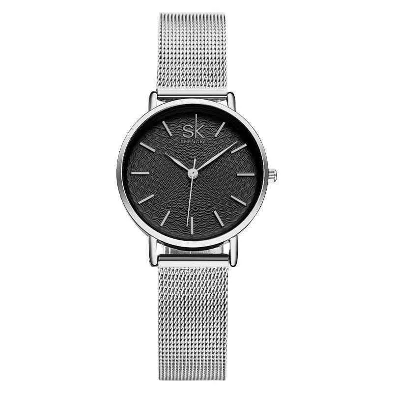 Women's Simple Watches Mesh Stainless Steel Casual Wristwatches #K0006