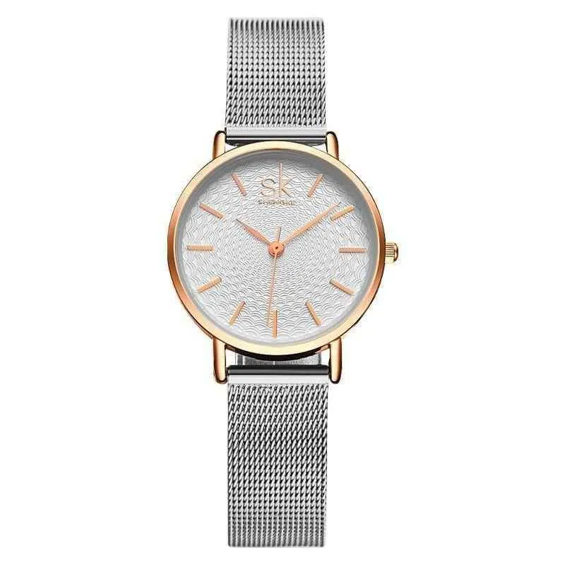 Women's Simple Watches Mesh Stainless Steel Casual Wristwatches #K0006