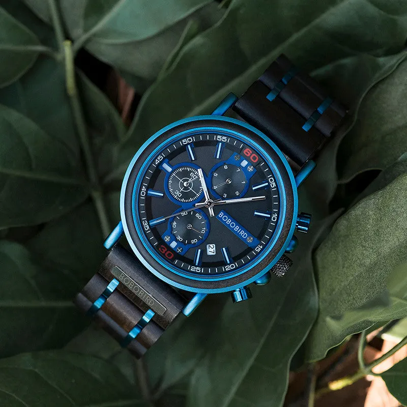Wooden Chronograph Watch