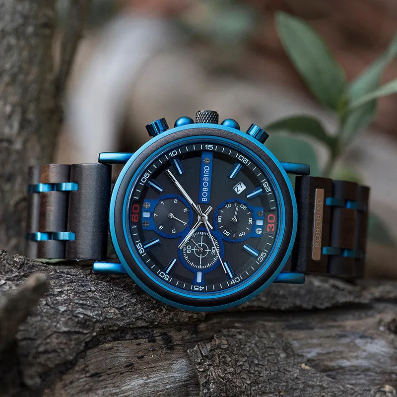 Wooden Chronograph Watch