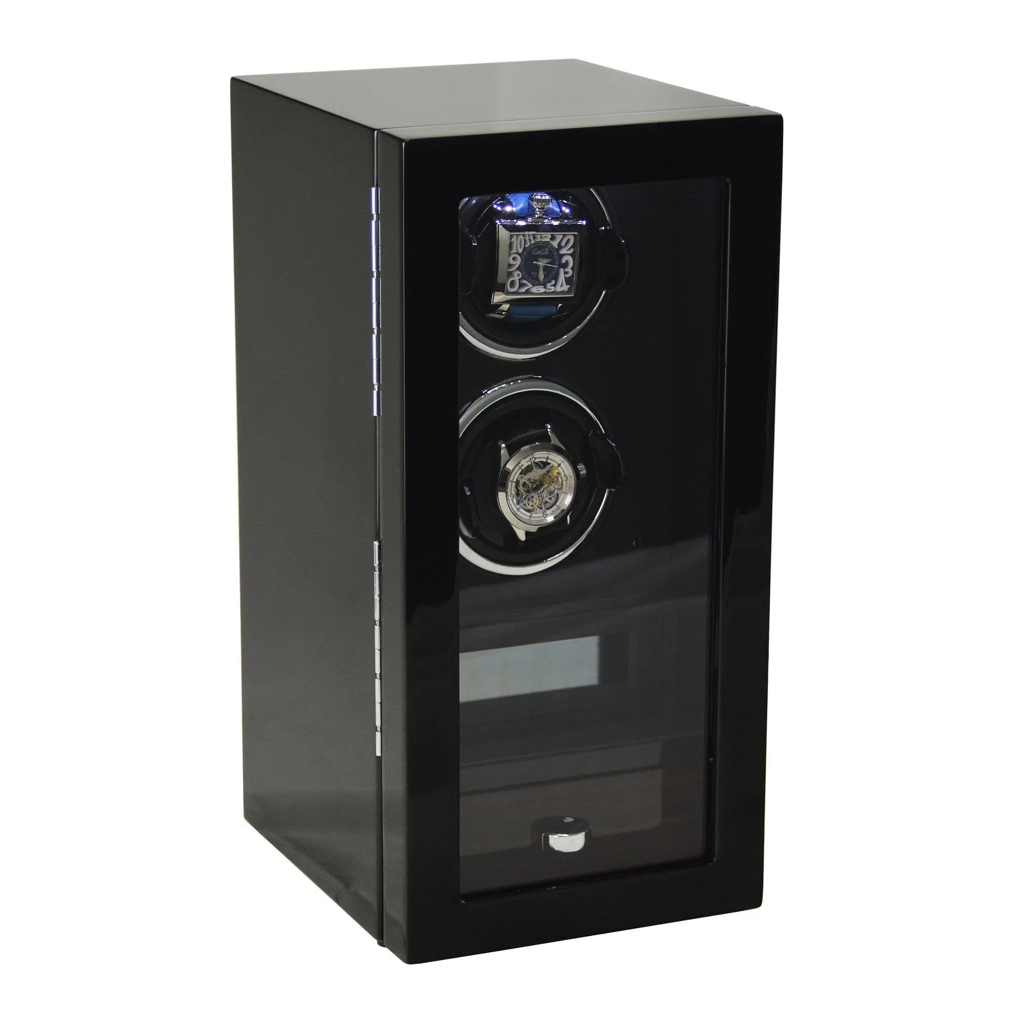 Yarra Duo Watch Winder for 2   Drawer with Fingerprint Lock