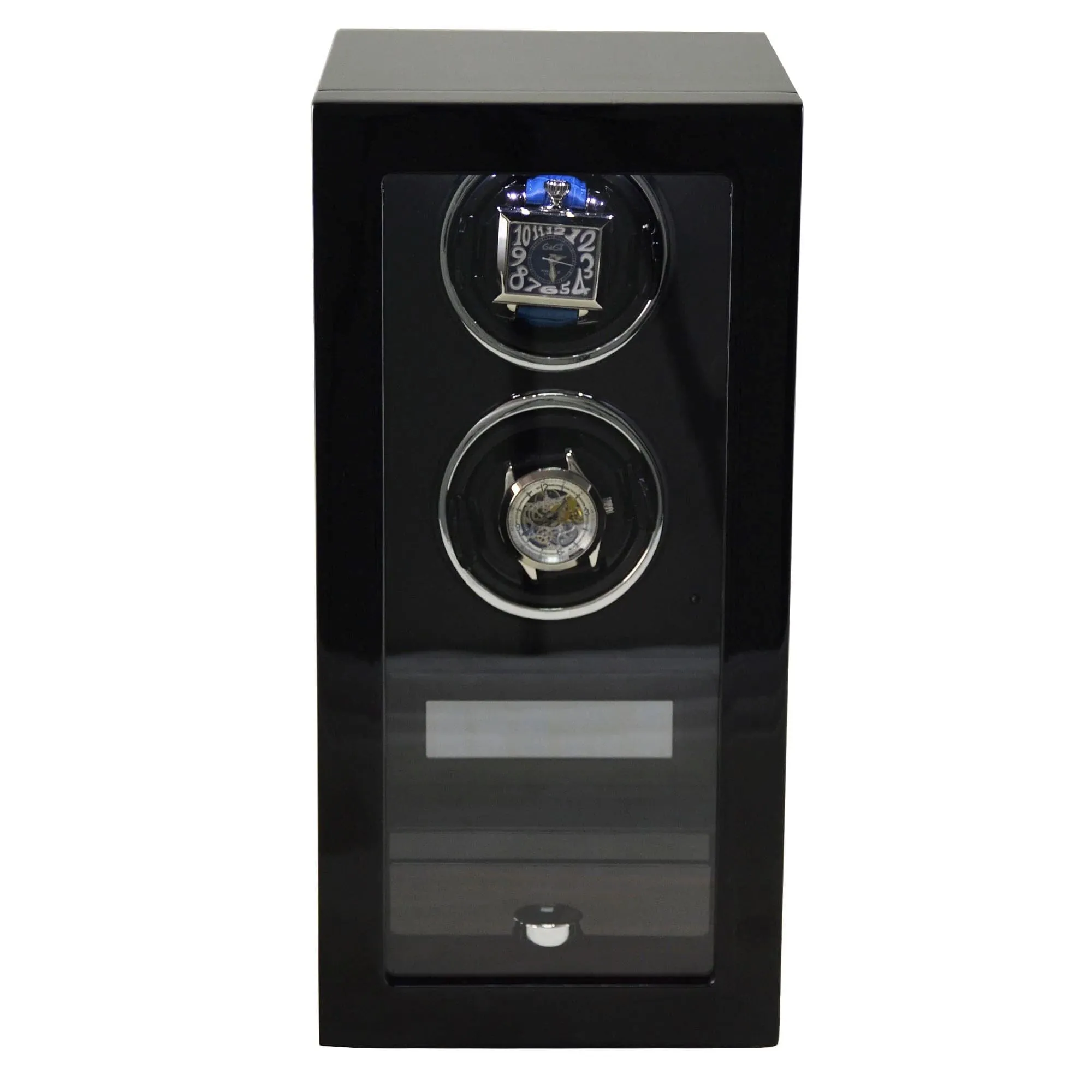 Yarra Duo Watch Winder for 2   Drawer with Fingerprint Lock