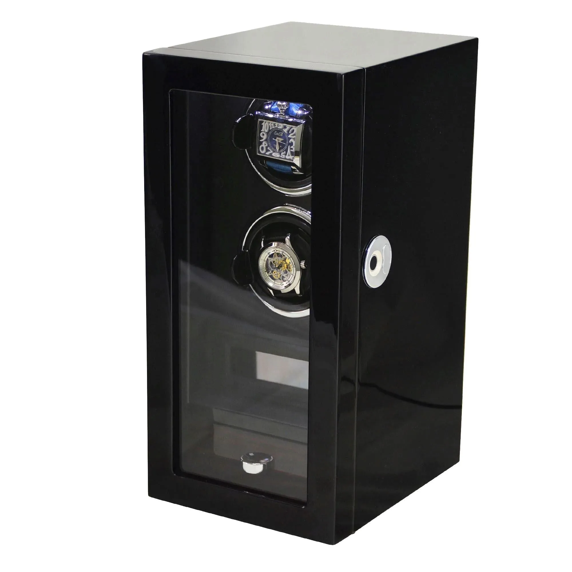 Yarra Duo Watch Winder for 2   Drawer with Fingerprint Lock